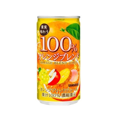 Nước ép cam Sangaria Fruit Drink 100% Orange Juice 190ml