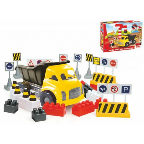 Đồ chơi xếp khối Dolu Jumbo Truck With Construction Blocks 40Pcs-6045