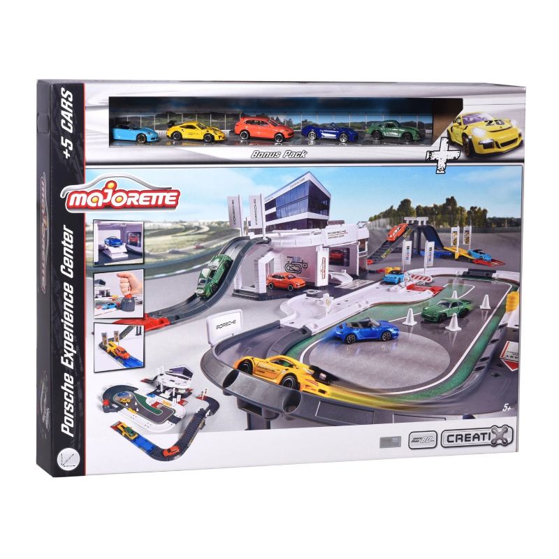 Bộ Đồ Chơi Mô Hình Trạm Xe MAJORETTE Porsche Experience Center + 5 Cars