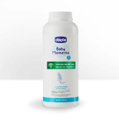 Phấn rôm tinh bột gạo Chicco 0M +150g