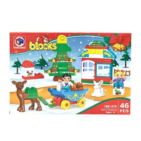 Bộ lắp ghép Blocks giáng sinh 46 miếng