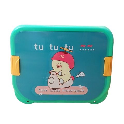 Bộ bàn kiêm xe chòi chân 2in1 cho bé màu xanh mint