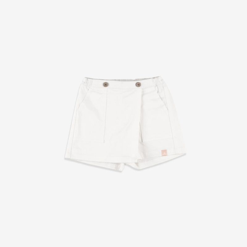 Quần váy bé gái Bu Baby Trắng