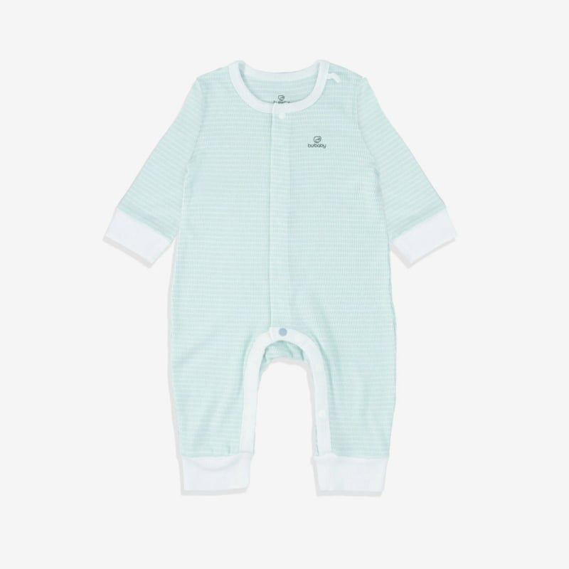 BODY DÀI TAY CÀI GIỮA BU BABY SIRO STRIPY KẺ MINT - TRẮNG
