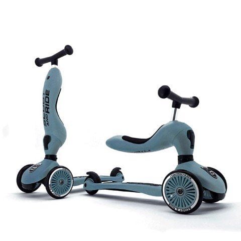 Xe scooter trẻ em Scoot and Ride Highwaykick 1 màu Steel