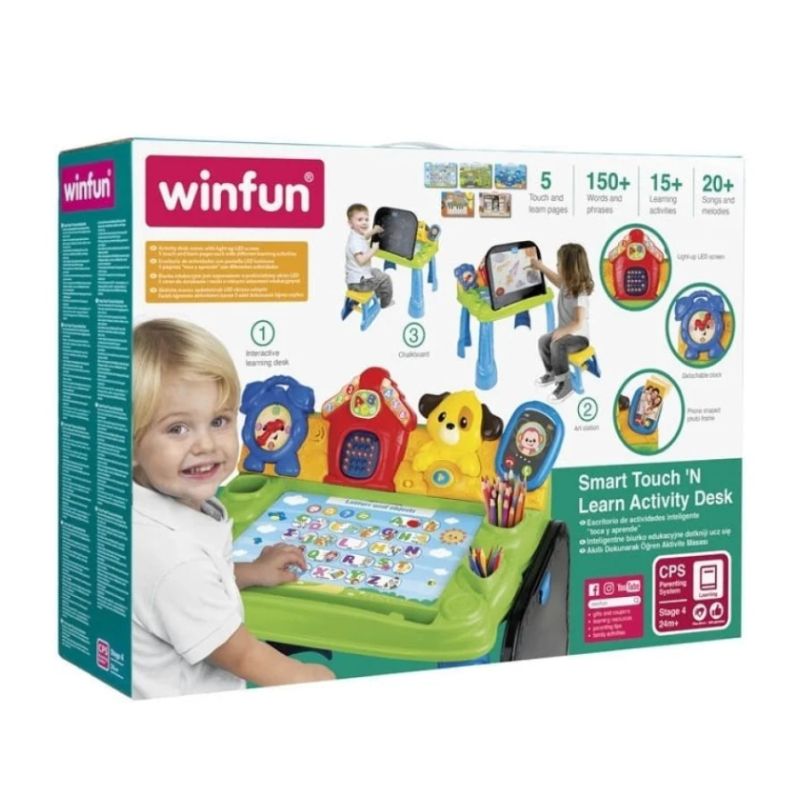 Bộ bàn ghế hỗ trợ học tập và vui chơi cho bé, nhiều hiệu ứng và bài học hấp dẫn Winfun 1207