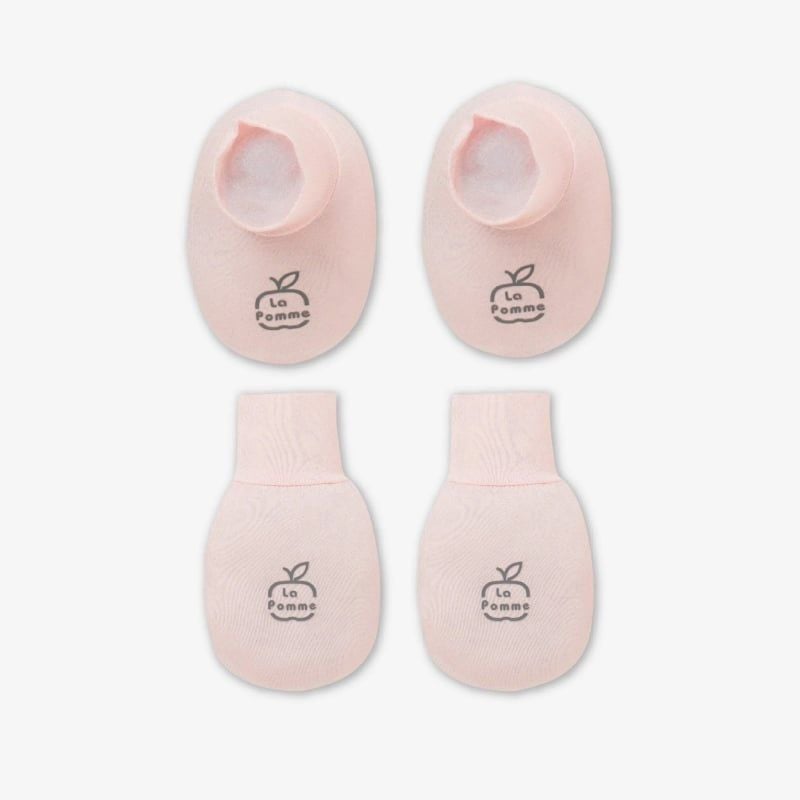 Set bao tay bao chân La Pomme Dreamy Baby Hồng