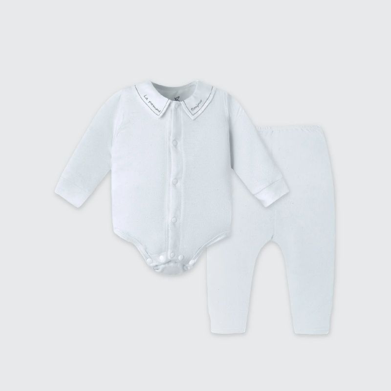 Set bodychip dài tay La Pomme mềm mại Xanh