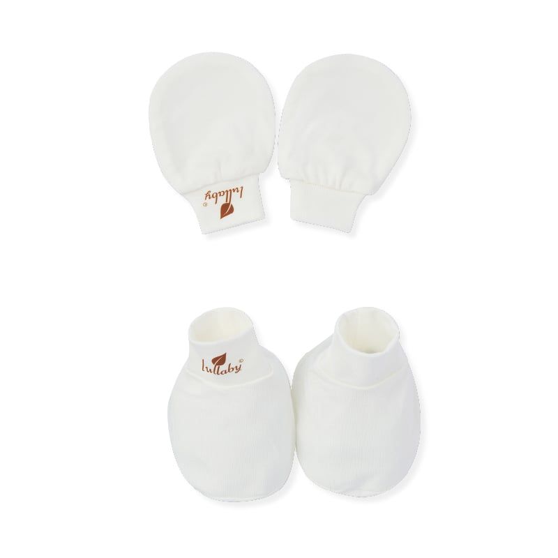Set bao tay + bao chân Lullaby NH219V Trắng