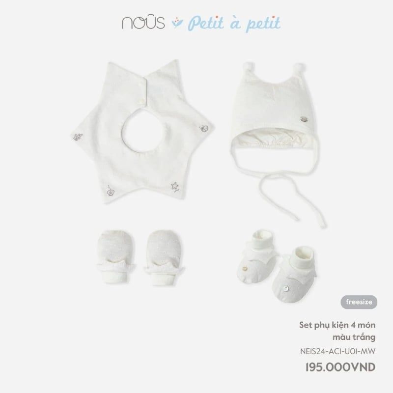 SET PHỤ KIỆN NOUS 4 MÓN MÀU TRẮNG