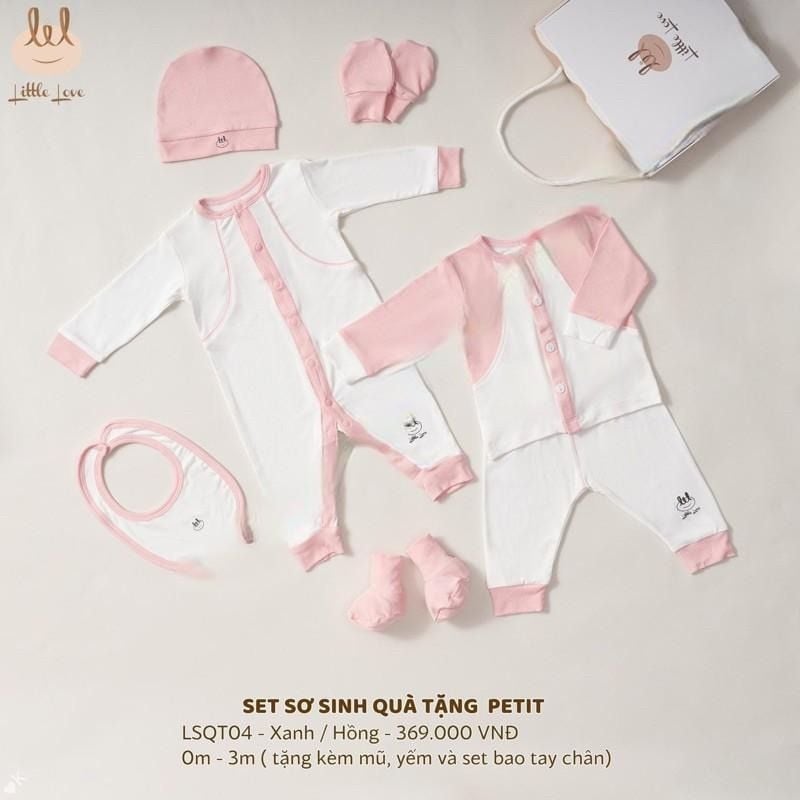 SET SƠ SINH QUÀ TẶNG BAMBOO BY LIL 2 BỘ HỒNG 0-3M