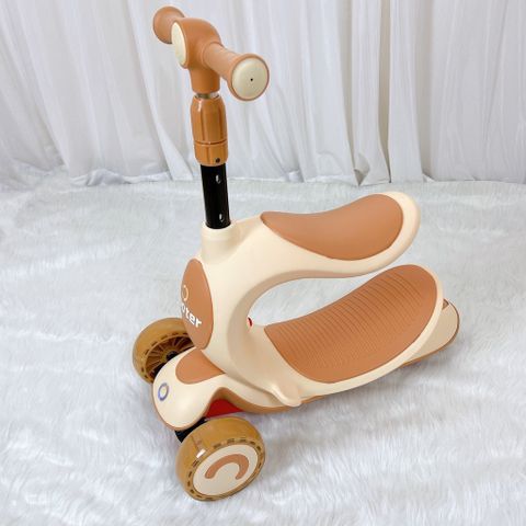 Xe scooter 3in1 màu cam sữa