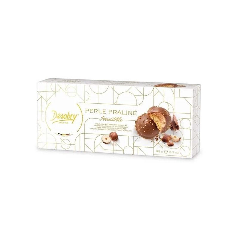 Socola nhân bánh và kem mịn Desobry Perle Praline Irresistible 95g