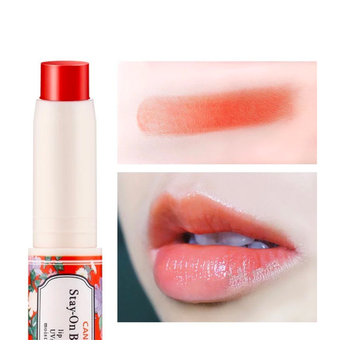 Son dưỡng có màu Canmake Stay-on Balm Rouge 02 Smily Gerbera