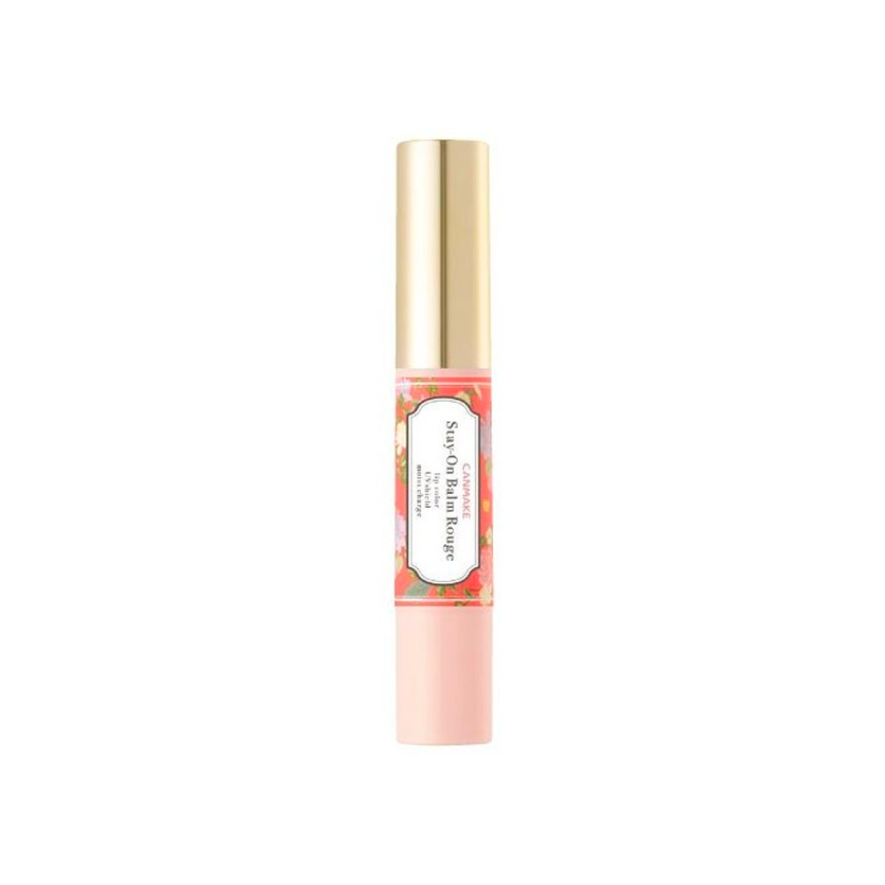 Canmake Stay-On Balm Rouge Lippenstift 14 Poppy Bouquet – 2,8g, Pflegender Lippenfarbstift