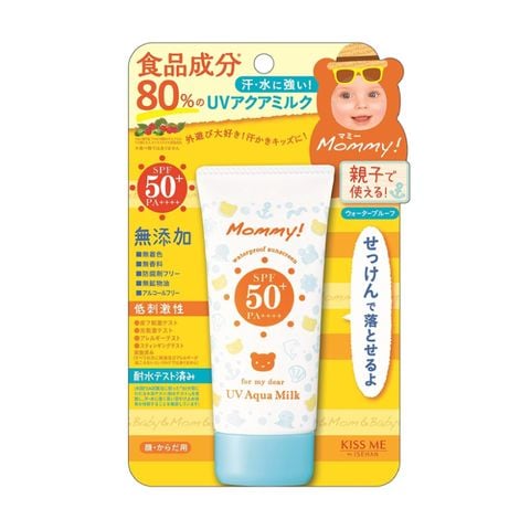 Sữa chống nắng và dưỡng ẩm Kissme Mommy dành cho bé từ 06 tháng làn da nhạy cảm SPF 50+ Pa+++