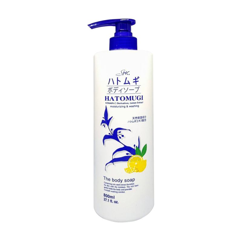 Sữa tắm cấp ẩm Hatomugi dưỡng da trắng mịn tươi sáng 800ml