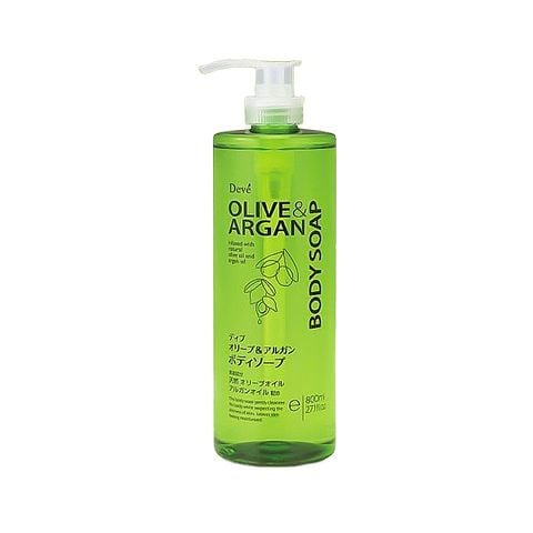 Sữa tắm chiết xuất từ Argan và dầu Oliu Deve 800ml