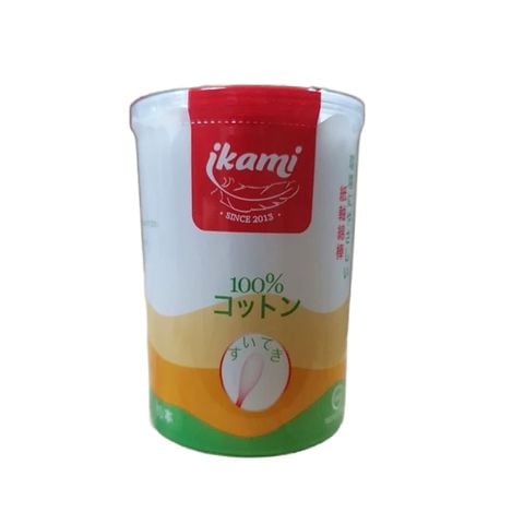Tăm bông Ikami Regular 2 đầu thường loại 80 cái/hộp