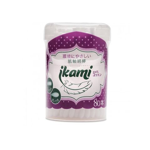 Tăm bông Ikami Spiral 1 đầu xoắn, 1 đầu thường loại 80 cái/hộp