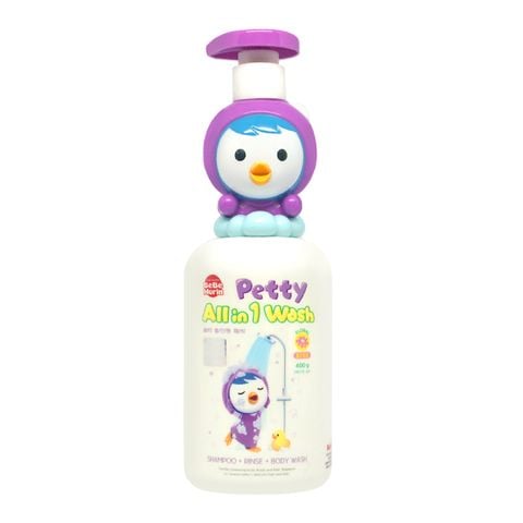 Tắm, gội, xả Pororo cho bé Petty all in 1 wash 400g