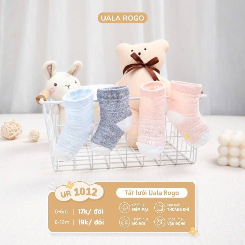 Tất lưới trẻ em Uala Rogo nhiều màu sắc