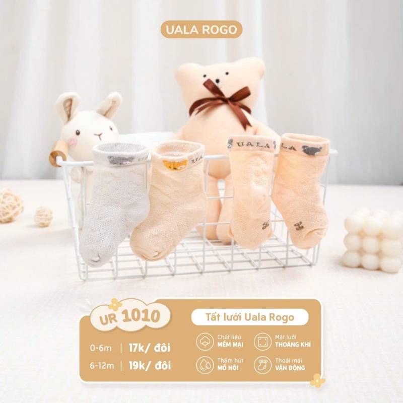 Tất lưới trẻ em Uala Rogo hình động vật