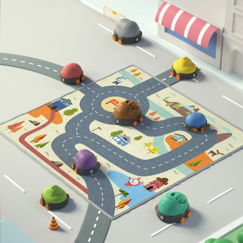 BỘ ĐỒ CHƠI ĐƯỜNG ĐUA OTO KÈM THẢM TUMAMA