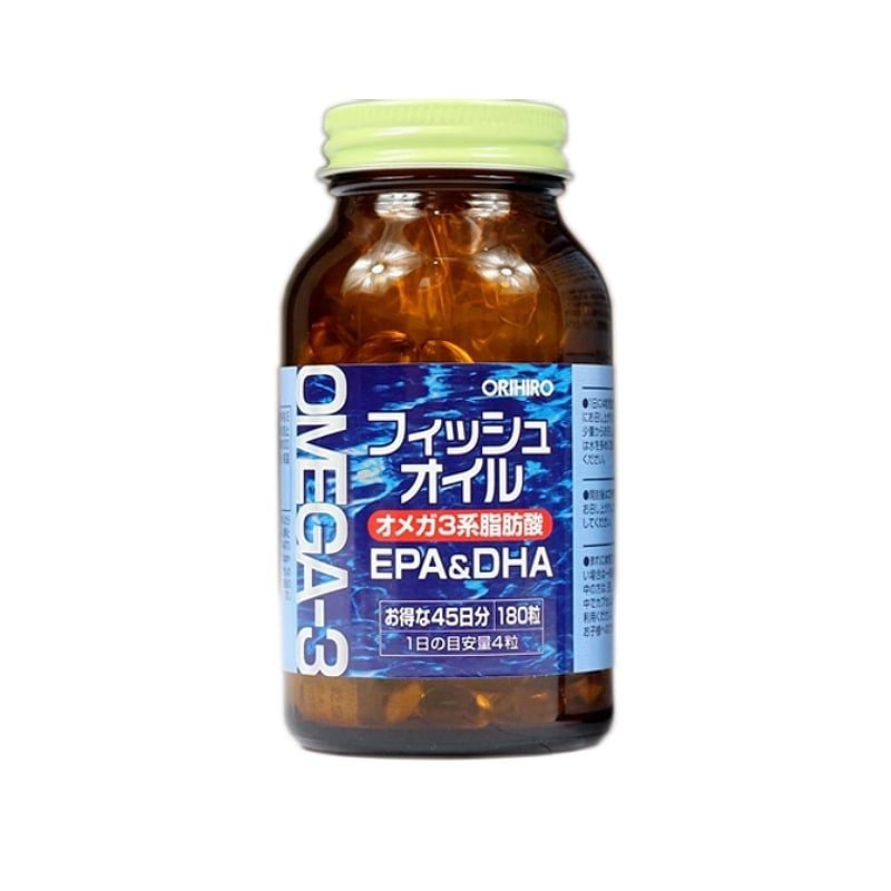Thực phẩm bảo vệ sức khỏe Orihiro Fish Oil 180 viên