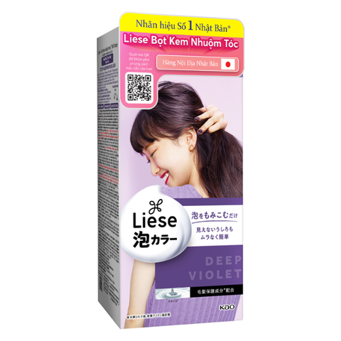 Bọt nhuộm tóc Liese màu Nâu tím Violet