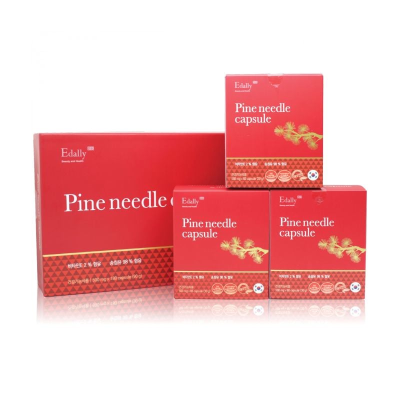 Tinh dầu thông đỏ Edally Pine Needle Capsule 500mg - 180 viên