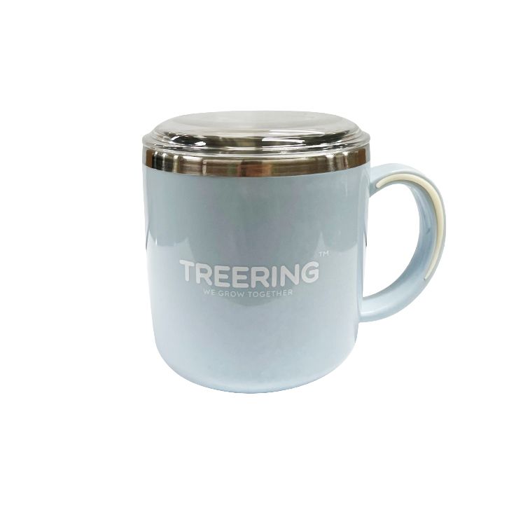 CỐC KÈM NẮP CHO BÉ TREERING MÀU XANH DƯƠNG