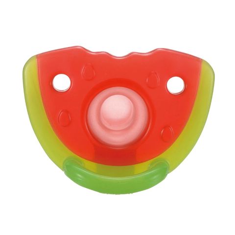 Ty ngậm Richell Silicone hình dưa hấu có viền nổi cho bé từ 3M