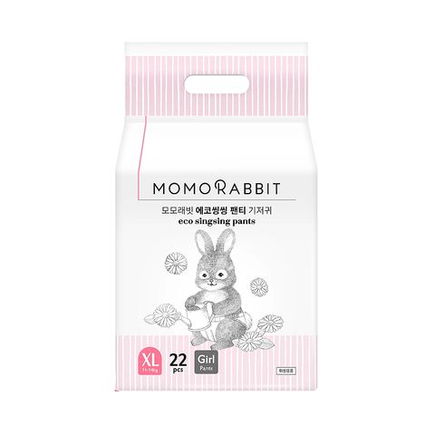 Bỉm quần Momo Rabbit Baby Panty Diapers size XL22 dành riêng cho bé gái