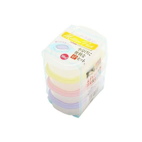 Hộp nhựa đựng thực phẩm Seria Yamada bộ 4 chiếc 80ml GDJ - 003