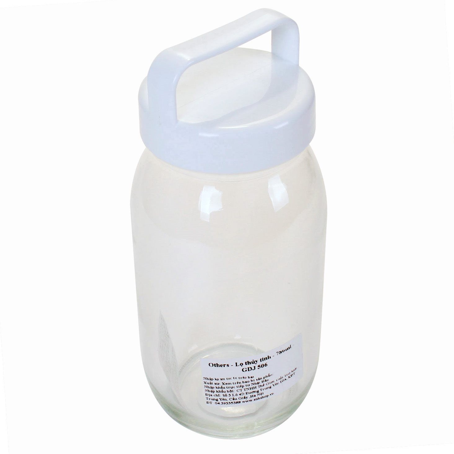 LỌ THỦY TINH NẮP VẶN SERIA CLEANLY 780ML GDJ - 506