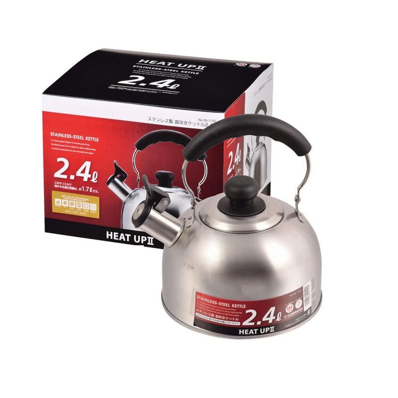 ẤM NẤU NƯỚC INOX PEARL METAL 2.4L - 505