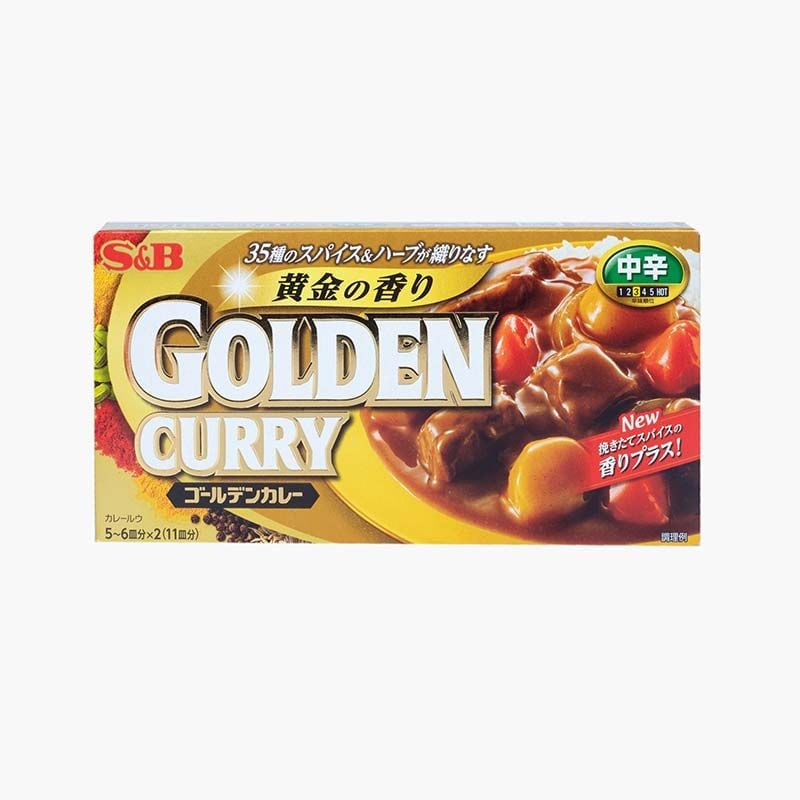 Viên cà ri Golden Curry vị cay vừa 198g