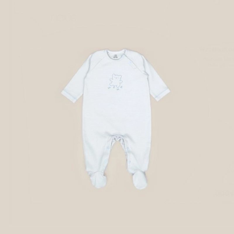 Bodysuit Nous liền tất thêu gấu xanh
