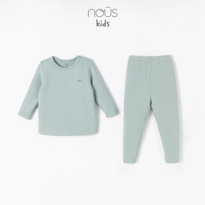 BỘ ÔM DÁNG DÀI NOUS MÀU XANH LAM KID