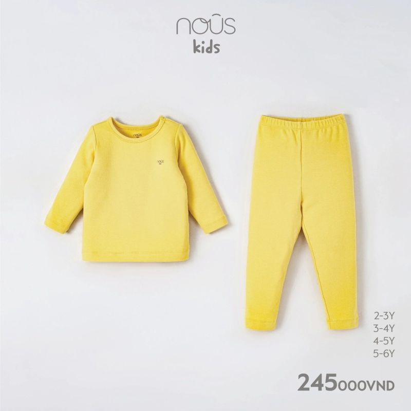 BỘ ÔM DÁNG DÀI NOUS MÀU VÀNG KID