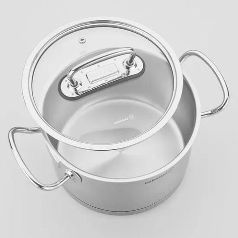 Bộ 4 nồi inox 18/10 Korkmaz Proline (nồi 2 lít/3.8 lít/6.3 lít/nồi thấp 3.1 lít)