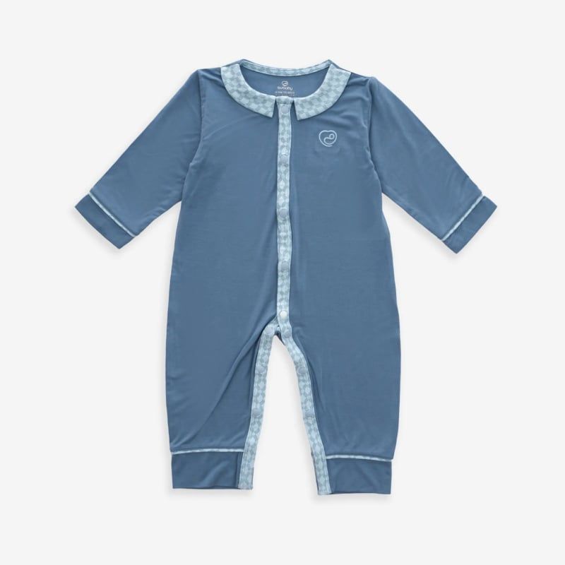 BODY DÀI TAY CÀI GIỮA BU BABY BAMBUS ICONIC 2 XANH ĐẬM - BLUE IN ICONIC 2
