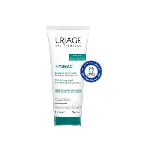 Mặt nạ, tẩy tế bào chết cho da dầu, mụn Uriage (HYSÉAC MASQUE GOMMANT) 100ml