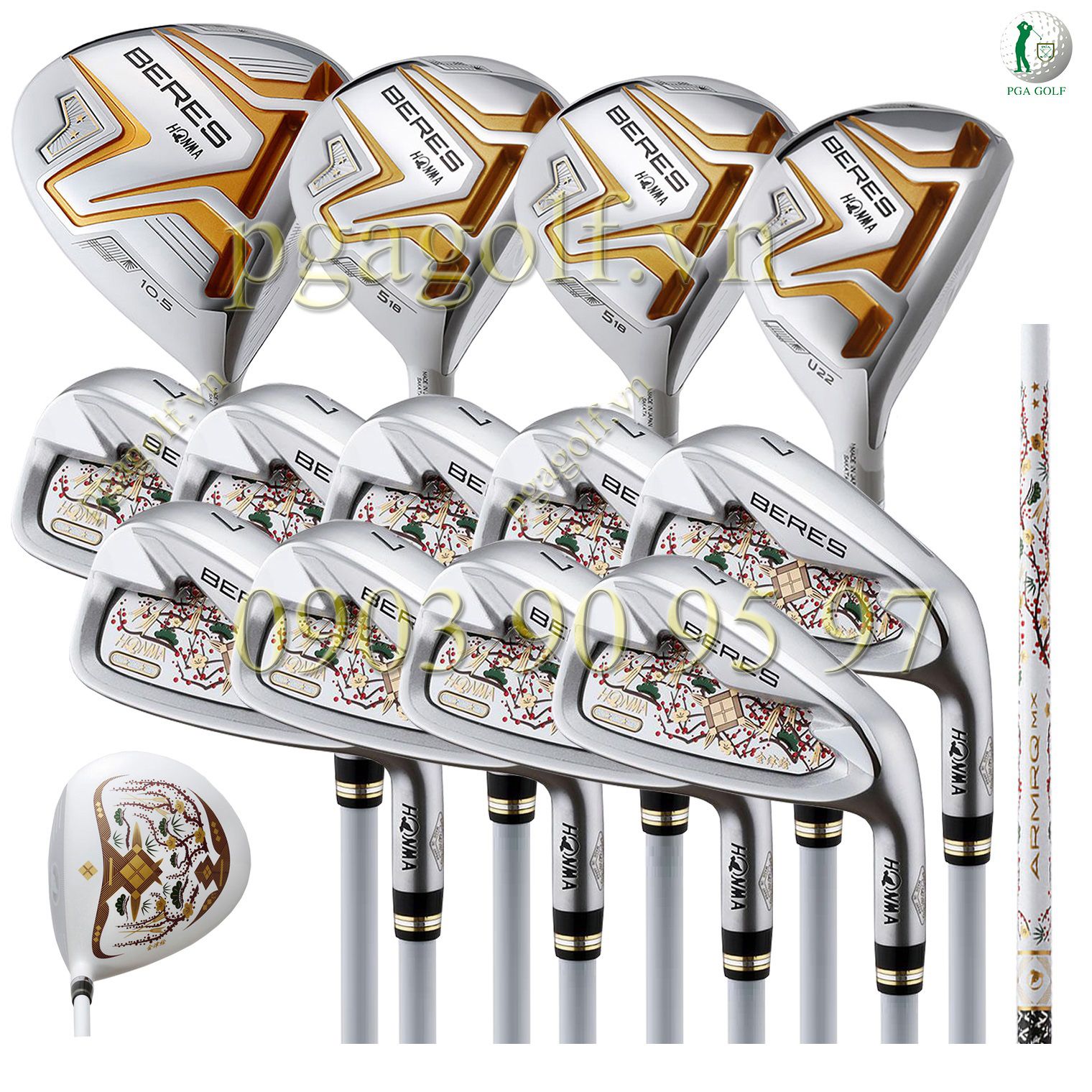 Bộ Gậy Golf Honma Beres Aizu 2 Sao