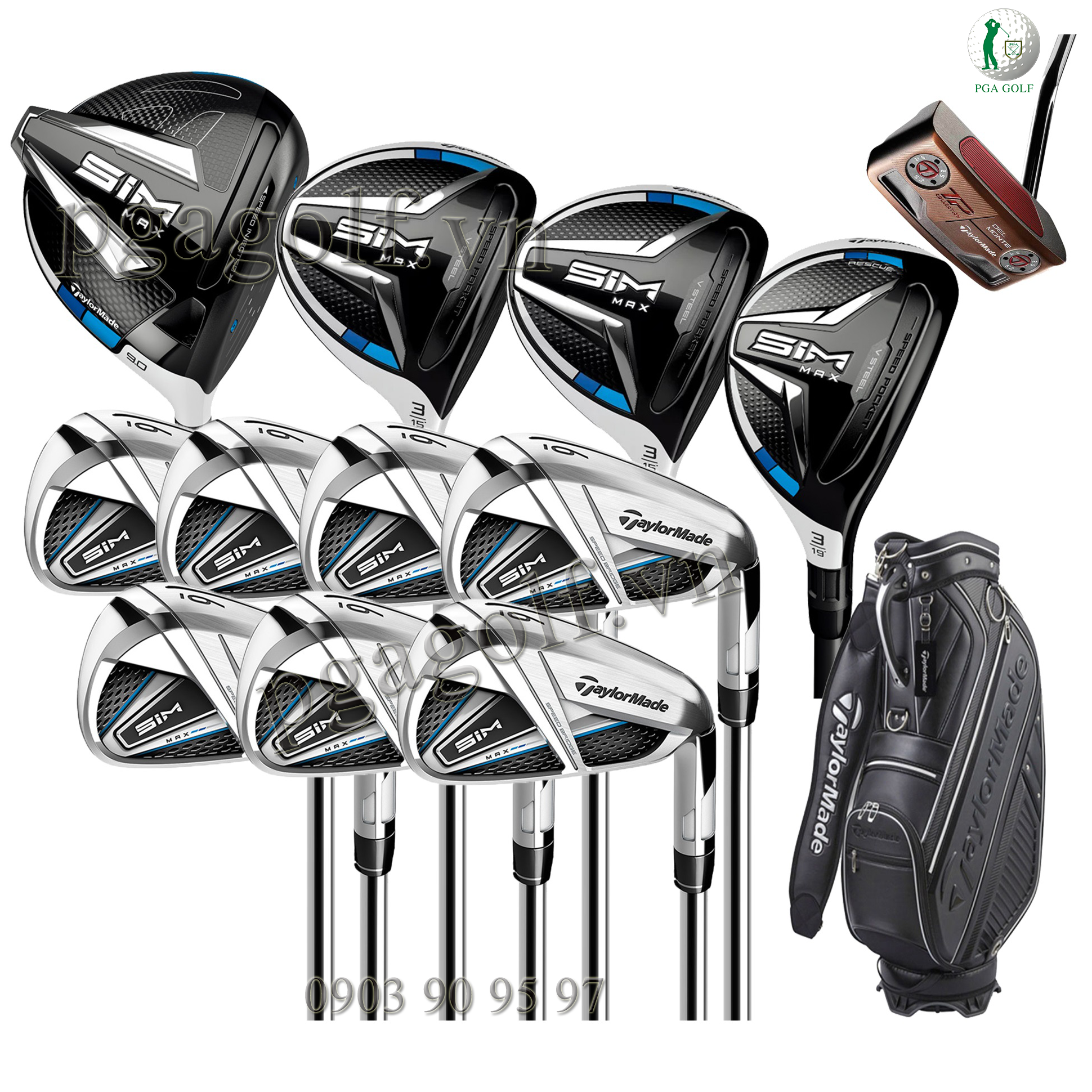 Bộ Gậy Golf Taylormade Sim Max