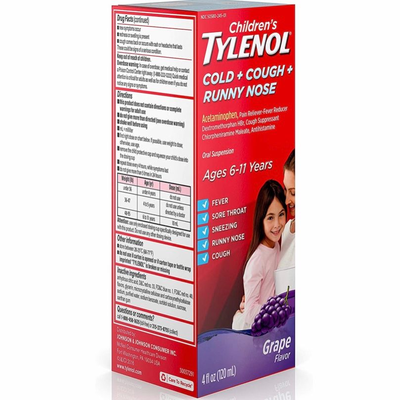 Children S Tylenol Cold Cough Runny Nose Fever Medicine Tila S House
