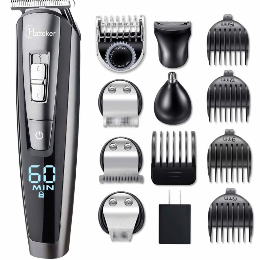 Máy cạo râu HATTEKER Hair Clipper Beard Trimmer Kit – Tila's House Máy cạo râu HATTEKER Hair Clipper Beard Trimmer Kit – Tila's House