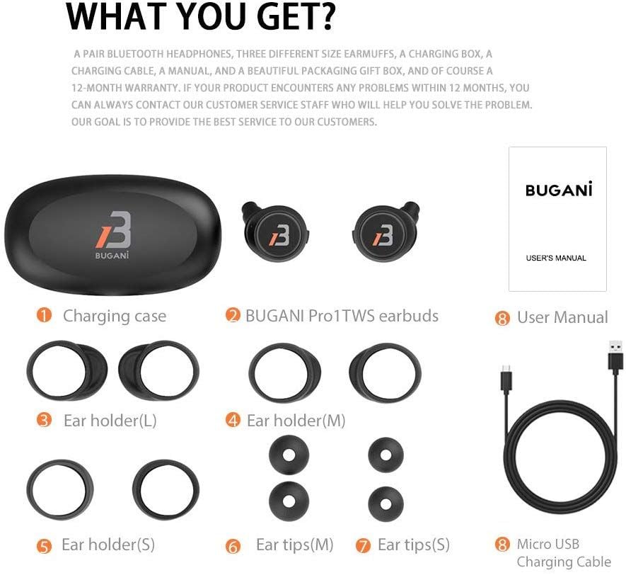 bugani bluetooth earbuds