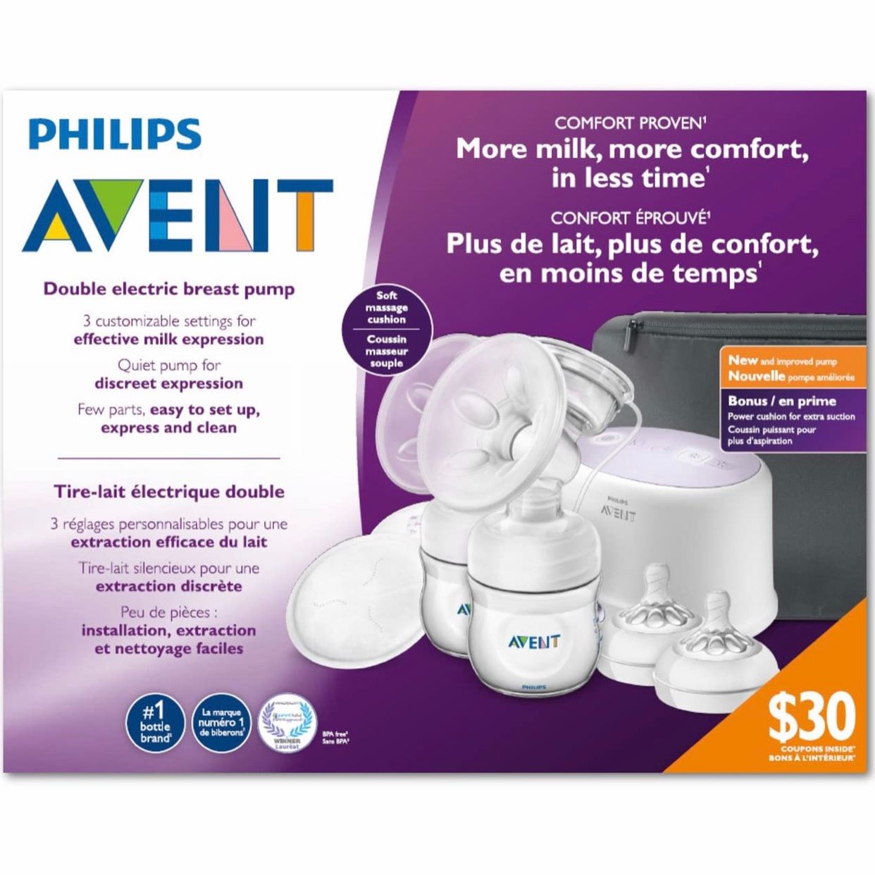 philips avent double electric breast pump